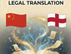Chinese to English Legal Translation featuring the national flags of China and the United Kingdom.