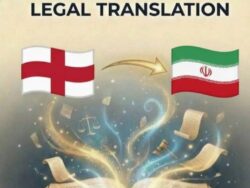 Cart 1 Professional English to Persian Legal Translation featuring the national flags of the UK, USA, and Iran.